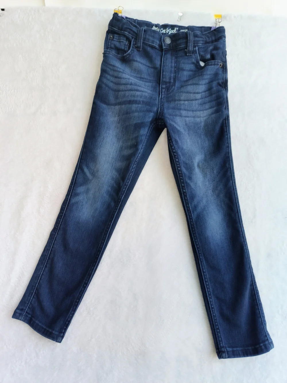 Cat & Jack Blue Straight-Leg Kids Jeans Size 7